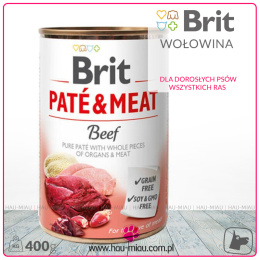 Brit - Pate & Meat Beff - WOŁOWINA - 400g