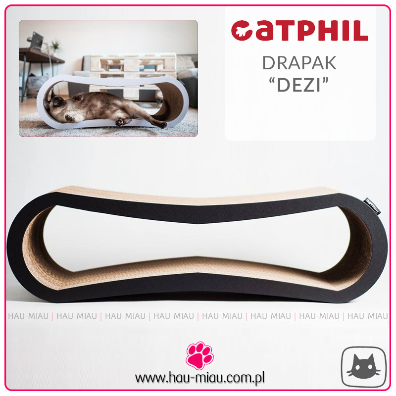 Catphil - Drapak DEZI - CZARNY - 71/25/21 cm Catphil - Drapak DEZI - CZARNY - 71/25/21 cm