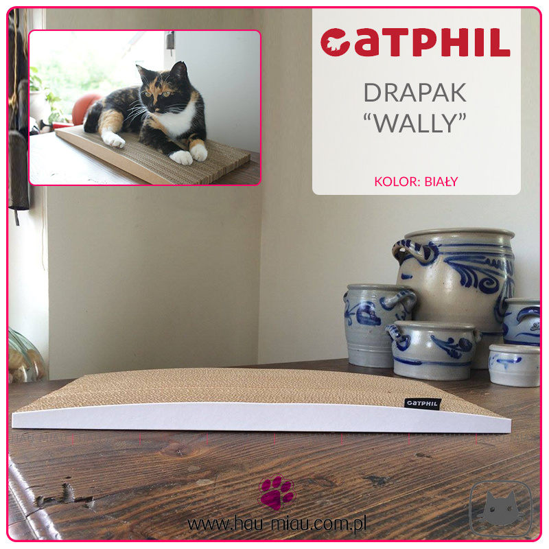 Catphil - Drapak WALLY - BIAŁY - 50/25/5 cm Catphil - Drapak WALLY - BIAŁY - 50/25/5 cm