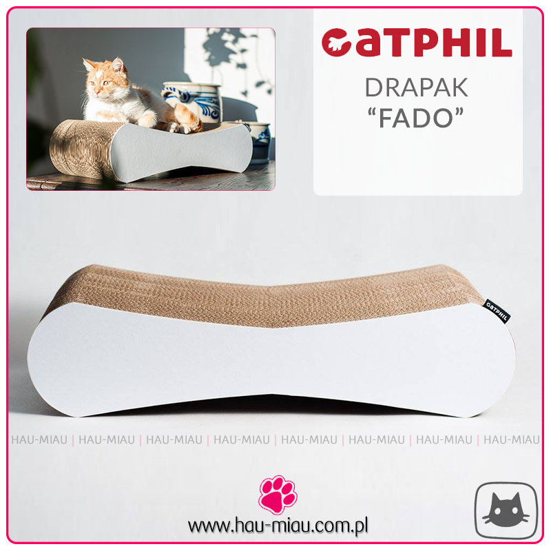 Catphil - Drapak FADO - BIAŁY - 65/16/25 cm Catphil - Drapak FADO - BIAŁY - 65/16/25 cm