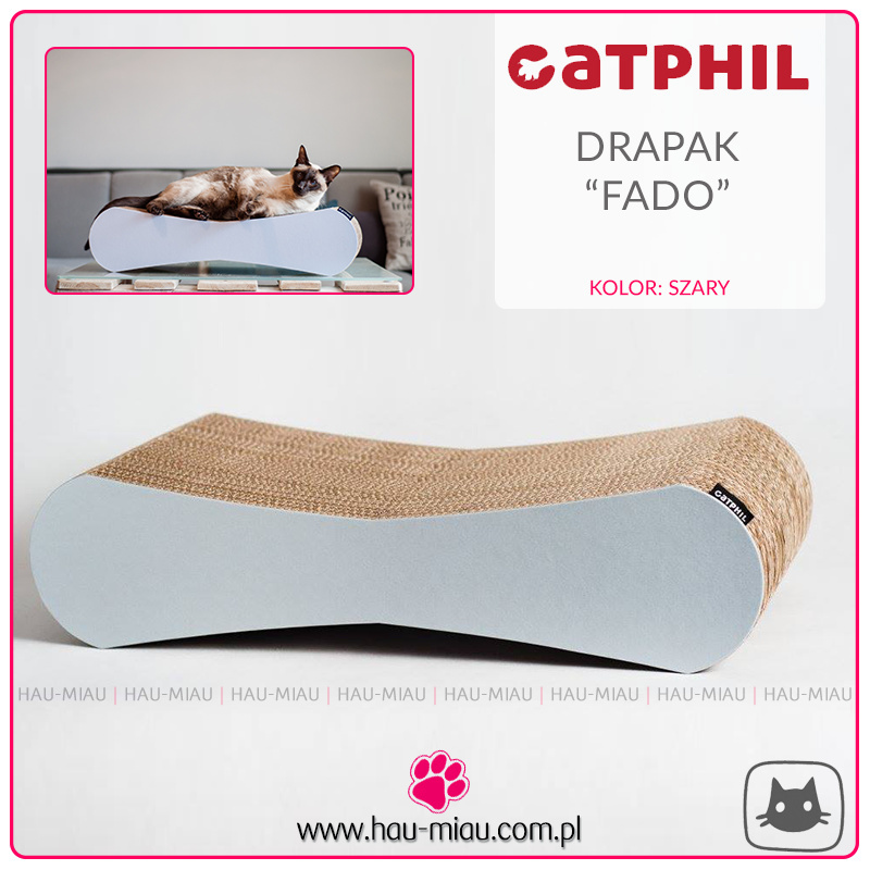 Catphil - Drapak FADO - SZARY - 65/16/25 cm Catphil - Drapak FADO - SZARY - 65/16/25 cm