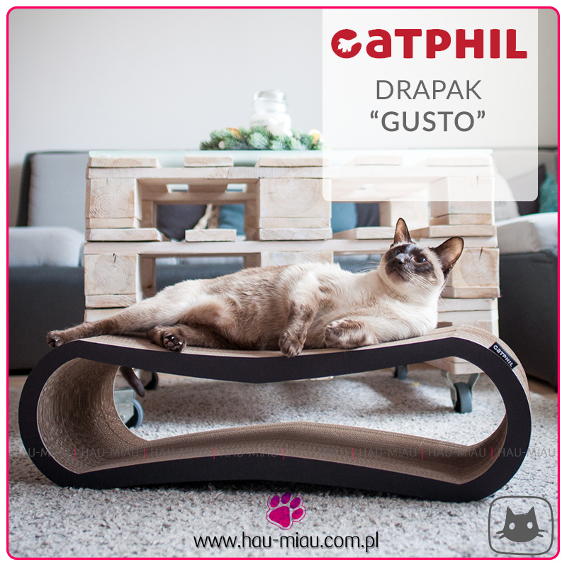 Catphil - Drapak GUSTO - CZARNY - 77/27/25 cm Catphil - Drapak GUSTO - CZARNY - 77/27/25 cm