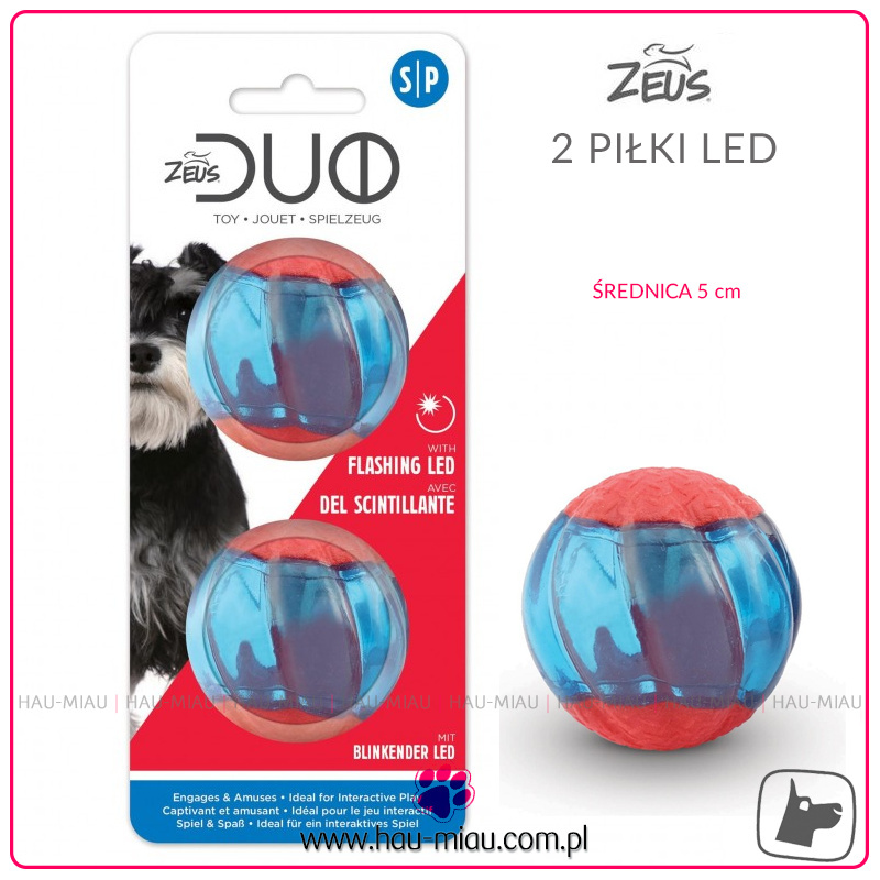 Zeus - ZS Duo Ball - Dwie świecące piłki led - 5cm