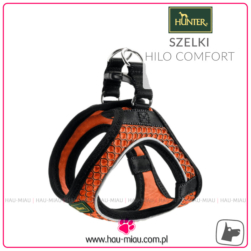 Hunter - Szelki dla psa Hilo Comfort - S - Pomarańczowe Hunter - Szelki dla psa Hilo Comfort - S - Pomarańczowe