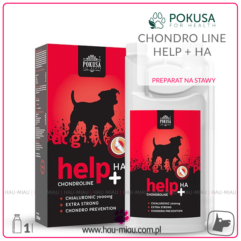 Pokusa - Chondro Line Help + HA - płynny preparat na stawy dla psów dorosłych - 1L