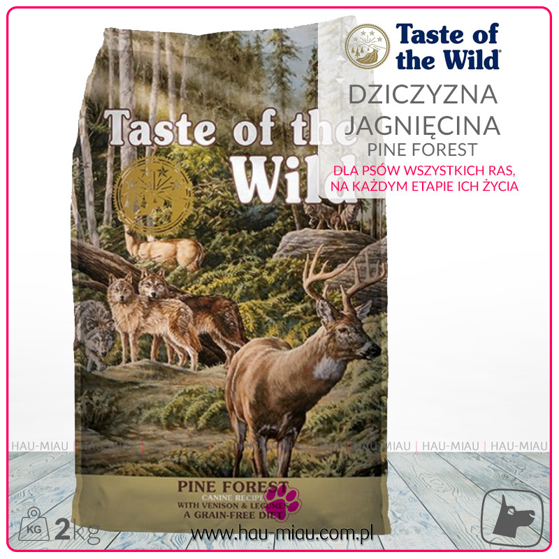 Taste of the Wild - Pine Forest - DZICZYZNA i JAGNIĘCINA - 2 KG Taste of the Wild - Pine Forest - DZICZYZNA i JAGNIĘCINA - 2 KG