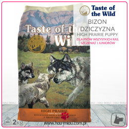 Taste of the Wild - High Prairie Puppy - BIZON i DZICZYZNA - 2 KG - dla Szczeniąt