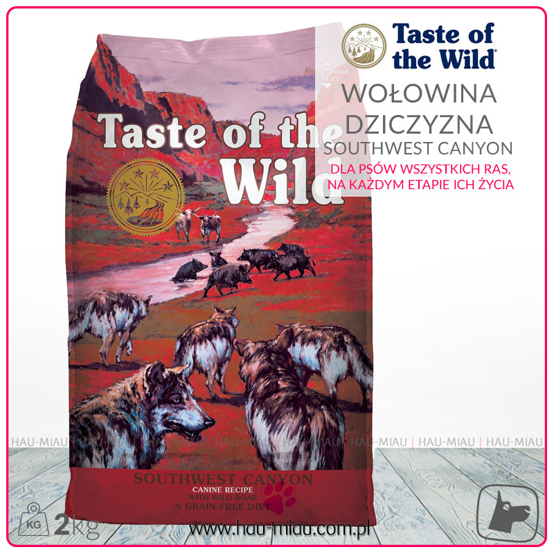 Taste of the Wild - SouthWest Canyon - WOŁOWINA i DZICZYZNA - 2 KG Taste of the Wild - SouthWest Canyon - WOŁOWINA i DZICZYZNA - 2 KG