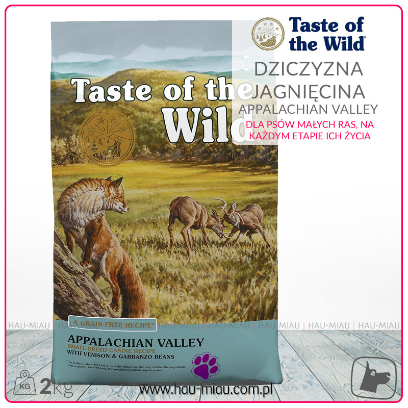 Taste of the Wild - Appalachian Valley - DZICZYZNA i JAGNIĘCINA - 2 KG - dla małych ras Taste of the Wild - Appalachian Valley - DZICZYZNA i JAGNIĘCINA - 2 KG - dla małych ras
