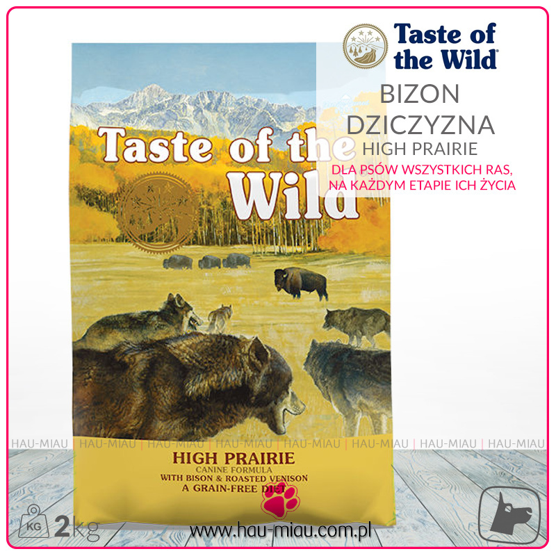 Taste of the Wild - High Prairie - BIZON i DZICZYZNA - 2 KG Taste of the Wild - High Prairie - BIZON i DZICZYZNA - 2 KG