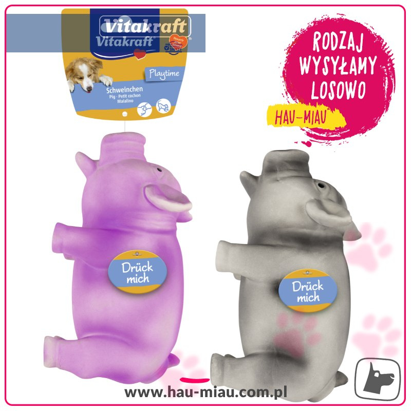 Vitakraft - Chrumkająca świnka - 17 cm - TOY Vitakraft - Chrumkająca świnka - 17 cm - TOY