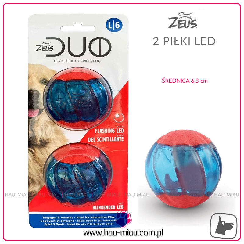 Zeus - ZS Duo Ball - Dwie świecące piłki led - 6,3 cm