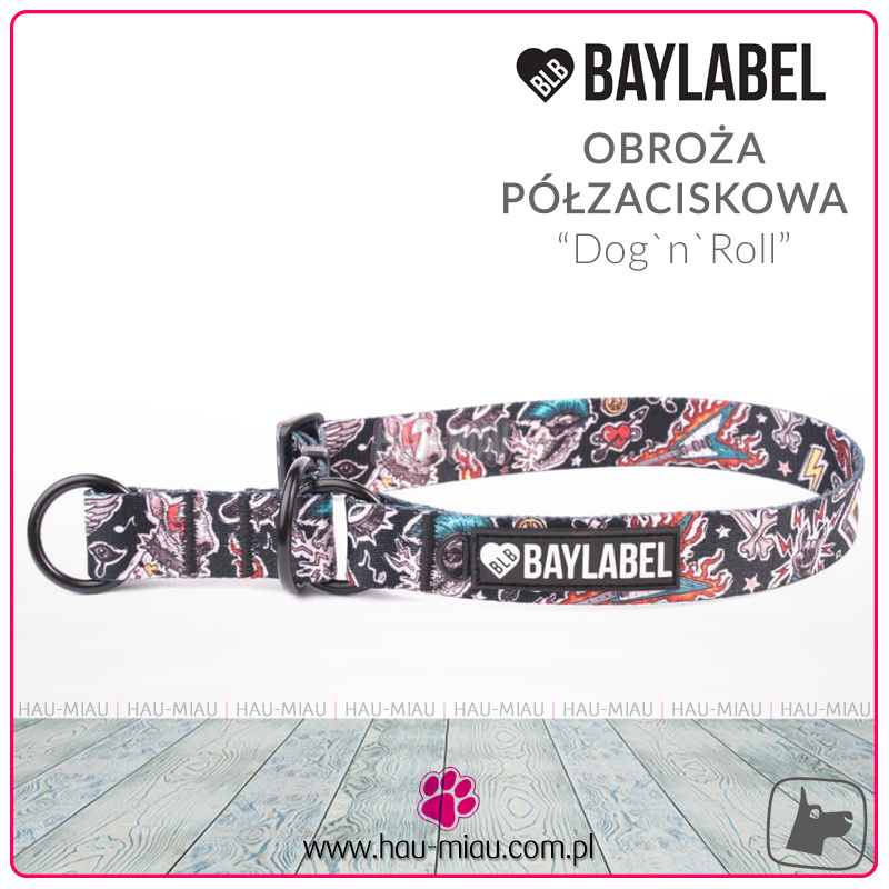 Baylabel - Obroża półzaciskowa dla psa - Dog`n`Roll - S