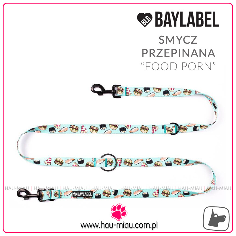 Baylabel - Smycz Przepinana 300 cm - Food Porn - "M" Baylabel - Smycz Przepinana 300 cm - Food Porn - "M"
