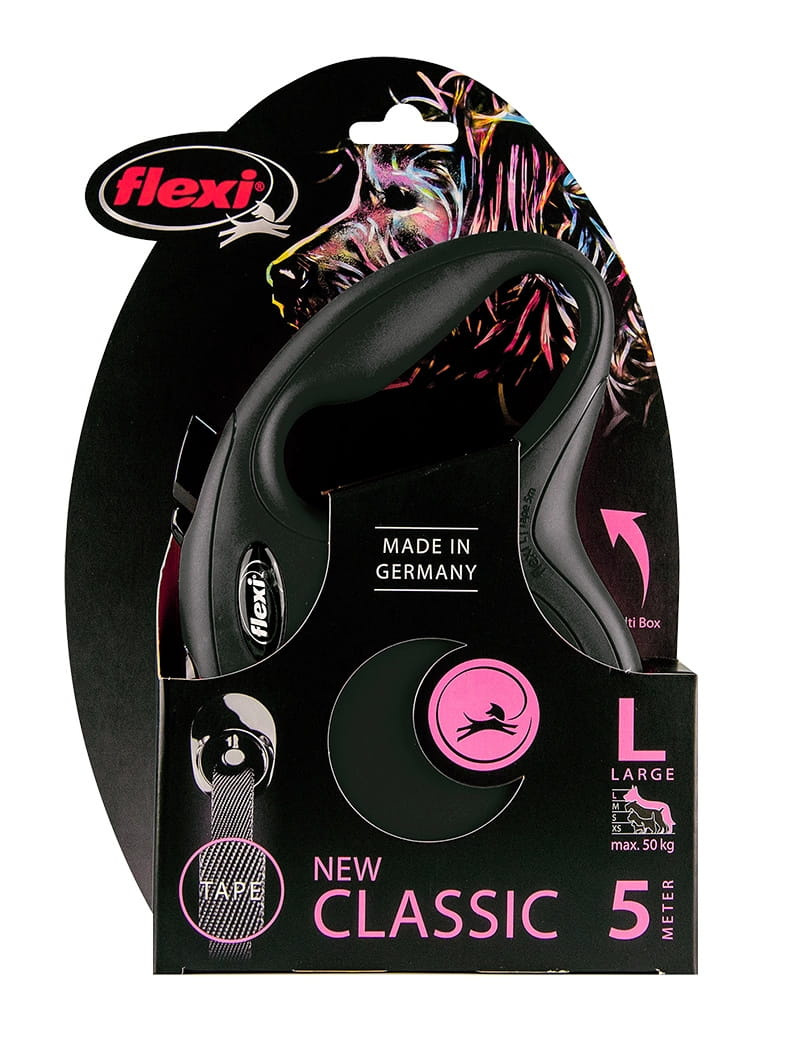 Flexi - New Classic L - taśma smycz dla psa do 50kg - 5m Flexi - New Classic L - taśma smycz dla psa do 50kg - 5m