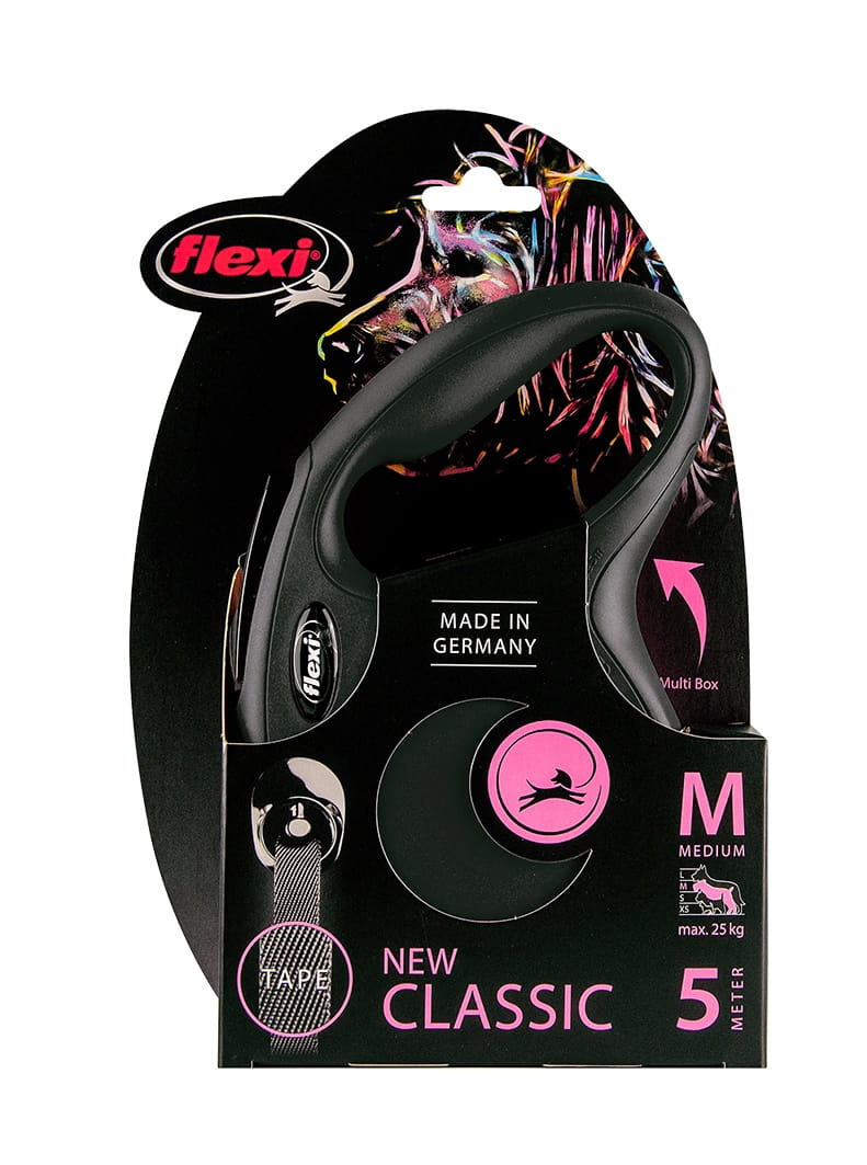 Flexi - New Classic M - taśma smycz dla psa do 25kg - 5m Flexi - New Classic M - taśma smycz dla psa do 25kg - 5m