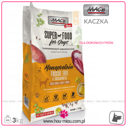 Mac`s - Super Food Adult Dog - Monoproteinowa - KACZKA - 3 KG