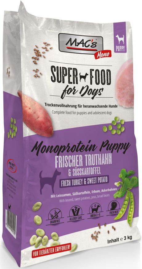 Mac's - Super Food Puppy - Monoproteinowa - INDYK - 3 KG - dla Szczeniąt