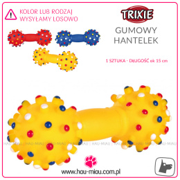 Trixie - Gumowy hantel - 15 cm - TOY