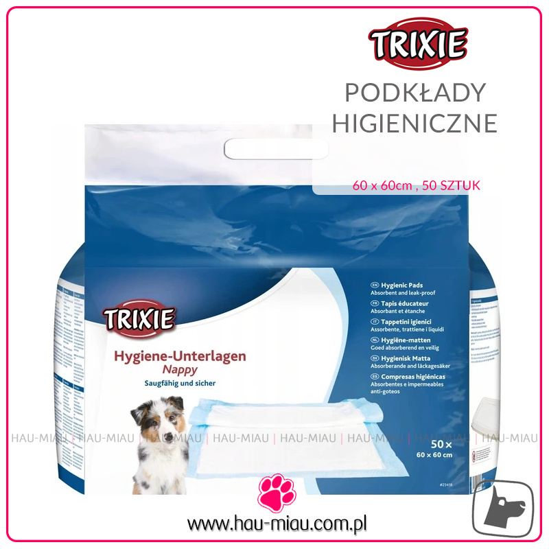 Trixie - Podkład chłonny dla psa - 60x60 cm - 50 szt.