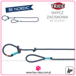 Trixie - Smycz zaciskowa linkowa tkana - Be Nordic - GRANATOWA - S/M - 170 cm / 8 mm