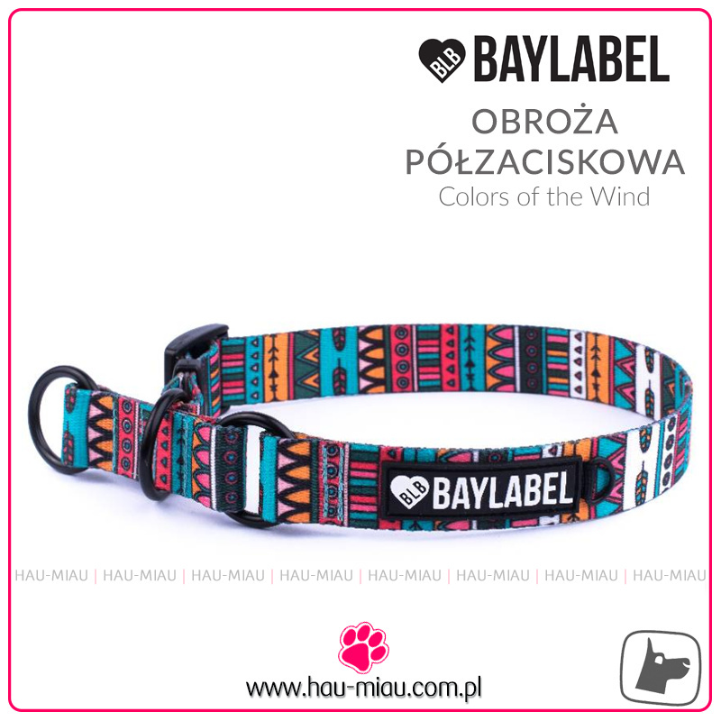 Baylabel - Obroża półzaciskowa dla psa - Colors of the Wind - M Baylabel - Obroża półzaciskowa dla psa - Colors of the Wind - M