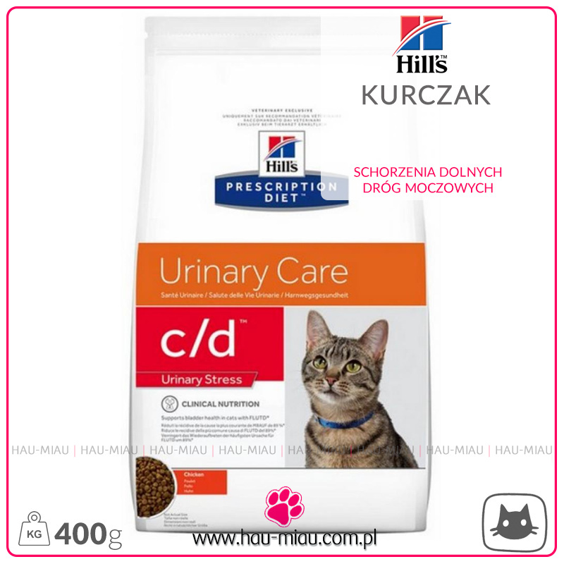Hill`s Prescription - C/D - Urinary Stress - 400g - drogi moczowe Hill`s Prescription - C/D - Urinary Stress - 400g - drogi moczowe