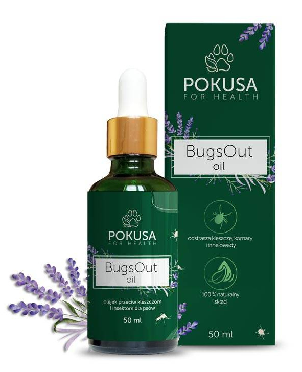 Pokusa - BugsOut Oil - naturalny olejek przeciwko kleszczom - 50 ml Pokusa - BugsOut Oil - naturalny olejek przeciwko kleszczom - 50 ml