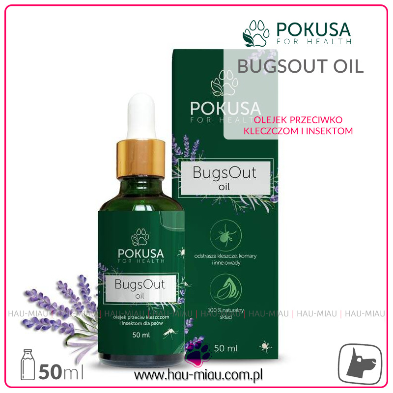 Pokusa - BugsOut Oil - naturalny olejek przeciwko kleszczom - 50 ml Pokusa - BugsOut Oil - naturalny olejek przeciwko kleszczom - 50 ml