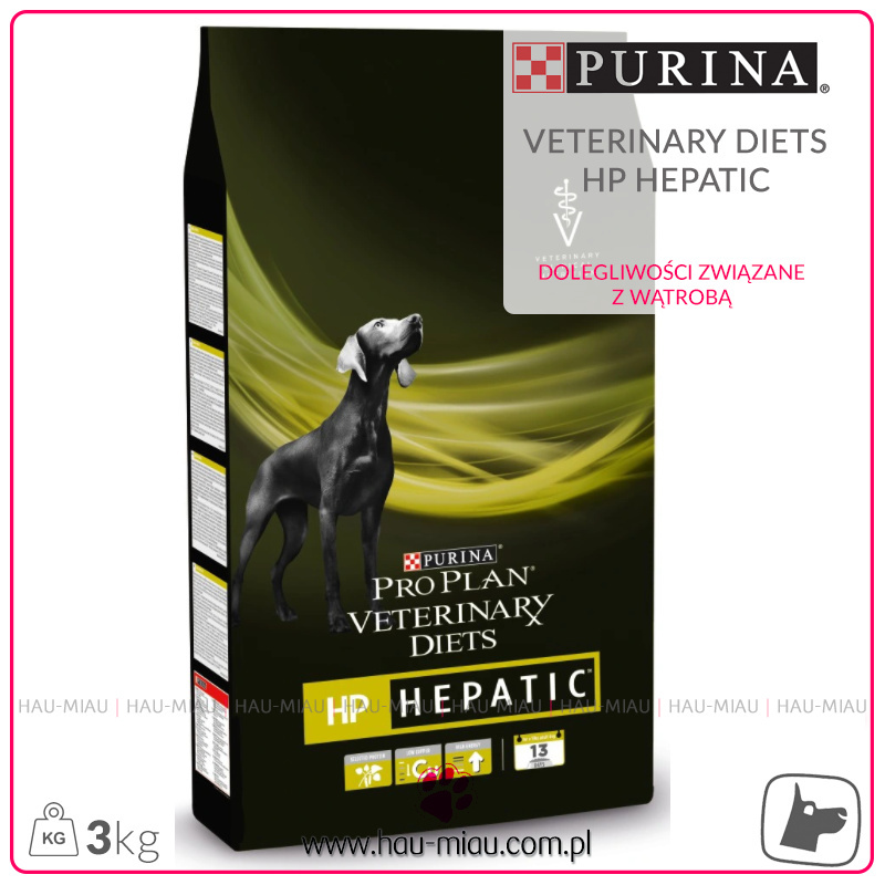 Purina - Pro Plan Vet Diets HP Hepatic - 3 KG - dolegliwości wątroby Purina - Pro Plan Vet Diets HP Hepatic - 3 KG - dolegliwości wątroby