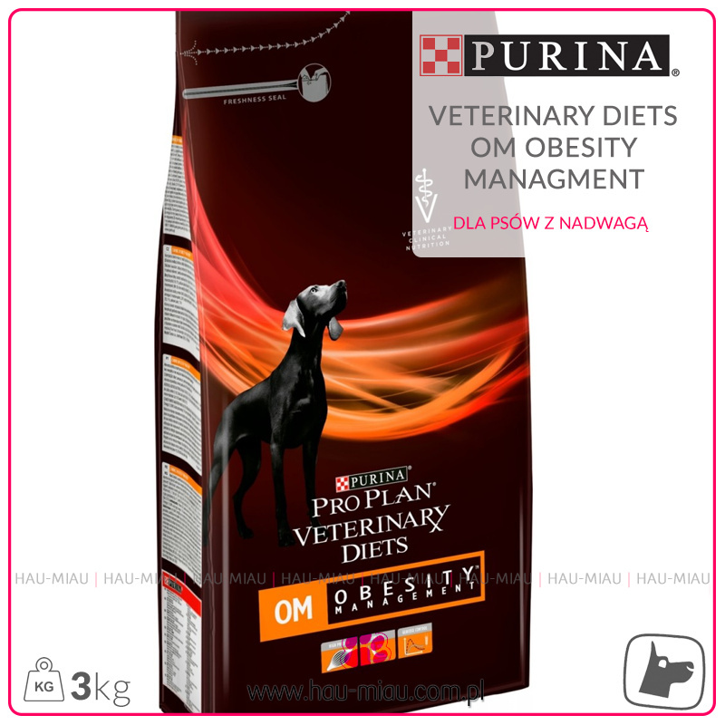 Purina - Pro Plan Vet Diets OM Obesity Management - 3 KG - dla psów z nadwagą Purina - Pro Plan Vet Diets OM Obesity Management - 3 KG - dla psów z nadwagą