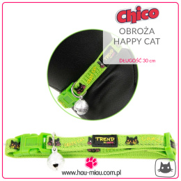 Trend by Chico - Obroża dla kota - ZIELONA - 30 cm