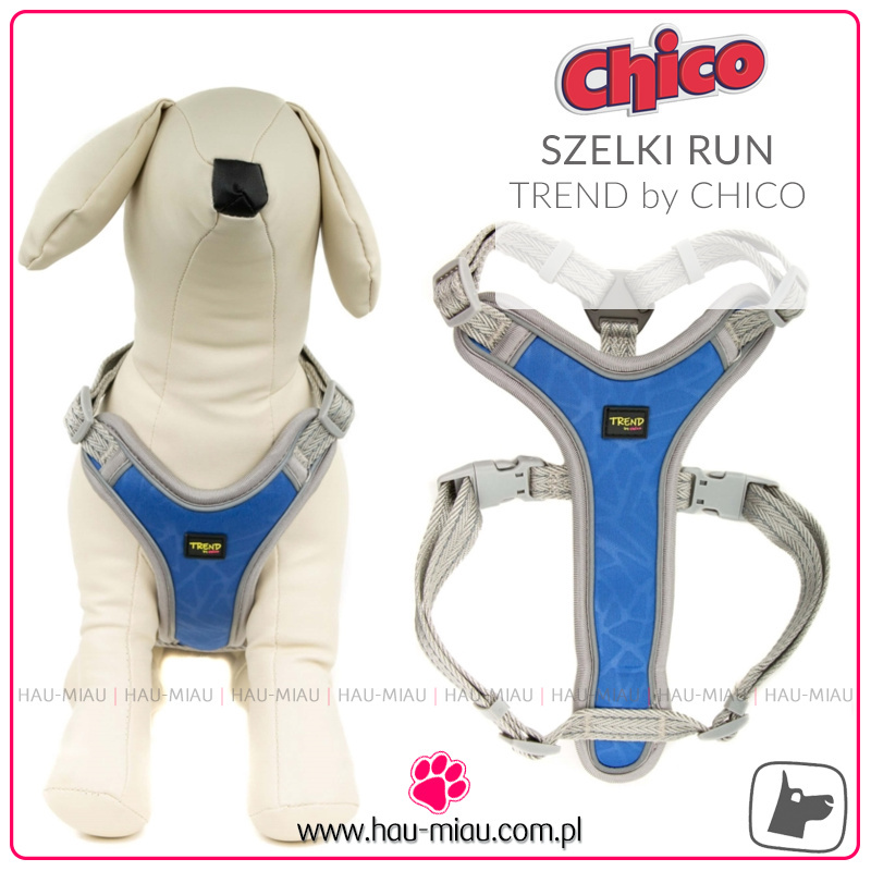 Trend by Chico - Szelki odblaskowe RUN - NIEBIESKIE - M - 45-60cm Trend by Chico - Szelki odblaskowe RUN - NIEBIESKIE - M - 45-60cm