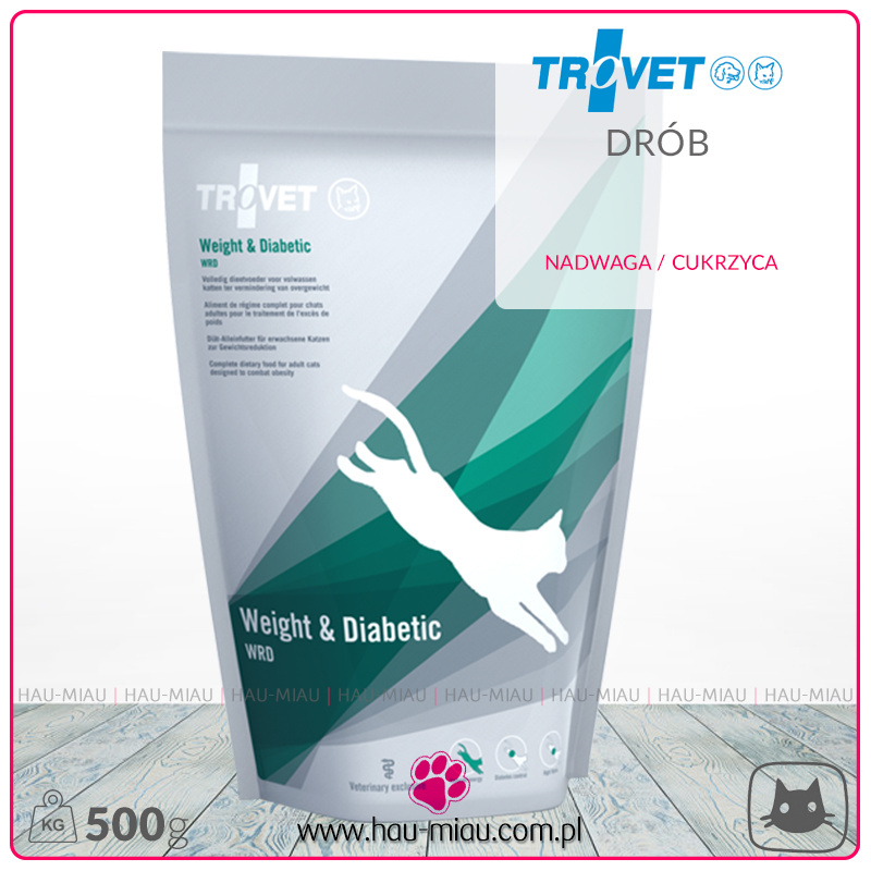 Trovet - Weight & Diabetic WRD - 500g - Nadwaga i cukrzyca Trovet - Weight & Diabetic WRD - 500g - Nadwaga i cukrzyca