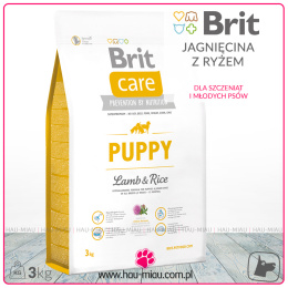 Brit Care - Puppy Lamb & Rice - JAGNIĘCINA i RYŻ - 3 KG - dla Szczeniąt