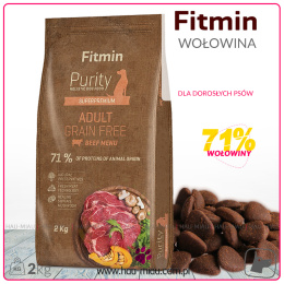 Fitmin - Purity GF Adult Beef - WOŁOWINA - 2 KG