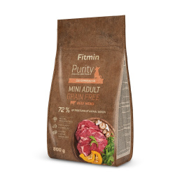 Fitmin - Purity GF Mini Adult Beef - WOŁOWINA - 800g