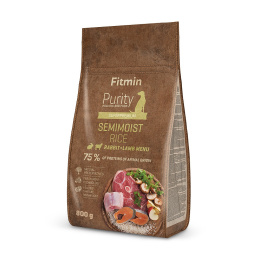 Fitmin - Purity Rice Semimoist Rabbit & Lamb - KRÓLIK I JAGNIĘCINA - 800g