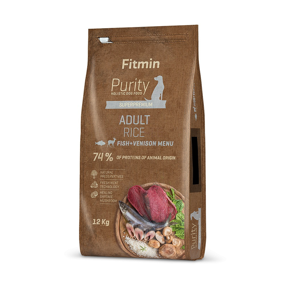 Fitmin - Purity Rice Adult Fish & Venison - RYŻ, DZICZYZNA I RYBY - 12 KG Fitmin - Purity Rice Adult Fish & Venison - RYŻ, DZICZYZNA I RYBY - 12 KG