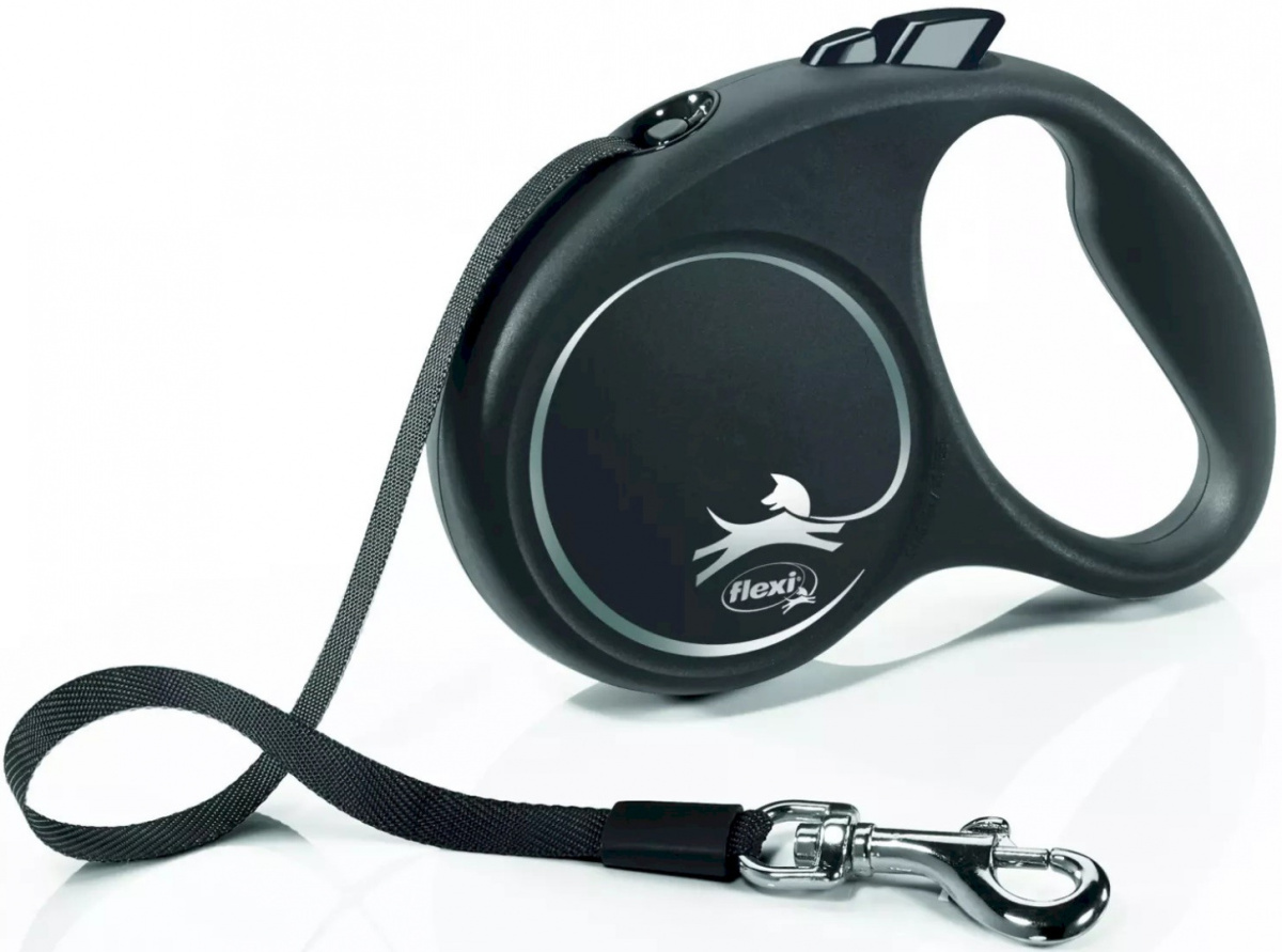 Flexi - Black Designe S - smycz dla psa do 15kg - 5m Flexi - Black Designe S - smycz dla psa do 15kg - 5m