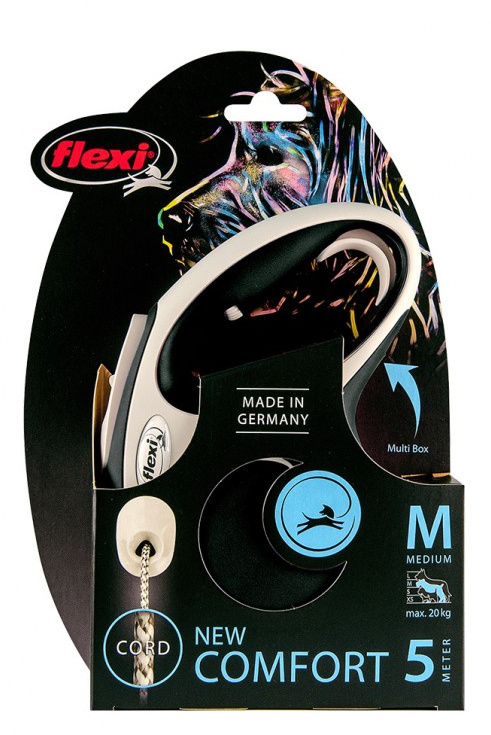 Flexi - New Comfort M - linka smycz dla psa do 20kg - 5m