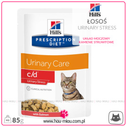 Hill`s Prescription - C/D - Urinary Stress - ŁOSOŚ - 85g - drogi moczowe