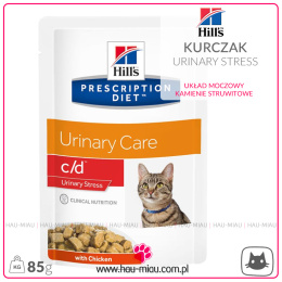 Hill`s Prescription - C/D - Urinary Stress - KURCZAK - 85g - drogi moczowe