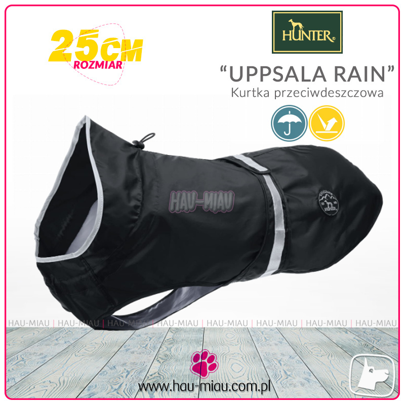 Hunter - Kurteczka dla psa - UPPSALA RAIN - CZARNA - rozmiar 25 Hunter - Kurteczka dla psa - UPPSALA RAIN - CZARNA - rozmiar 25