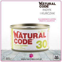 Natural Code - 30 - INDYK I KURCZAK W GALARETCE - 85g