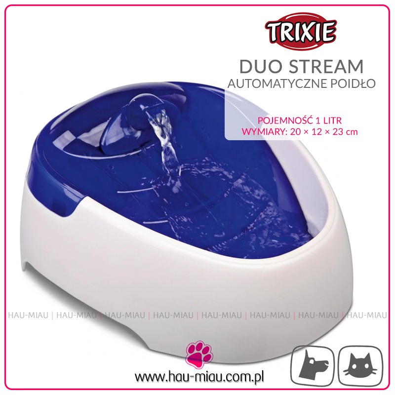 Trixie - Poidło automatyczne - DUO STREAM - 1000ml