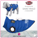 Trixie - Płaszczyk / Kurtka zimowa z szelkami - Saint Malo - NIEBIESKI - S 40 cm