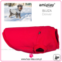AmiPlay - Bluza dla psa Denver - CZERWONA - rozmiar 35 cm