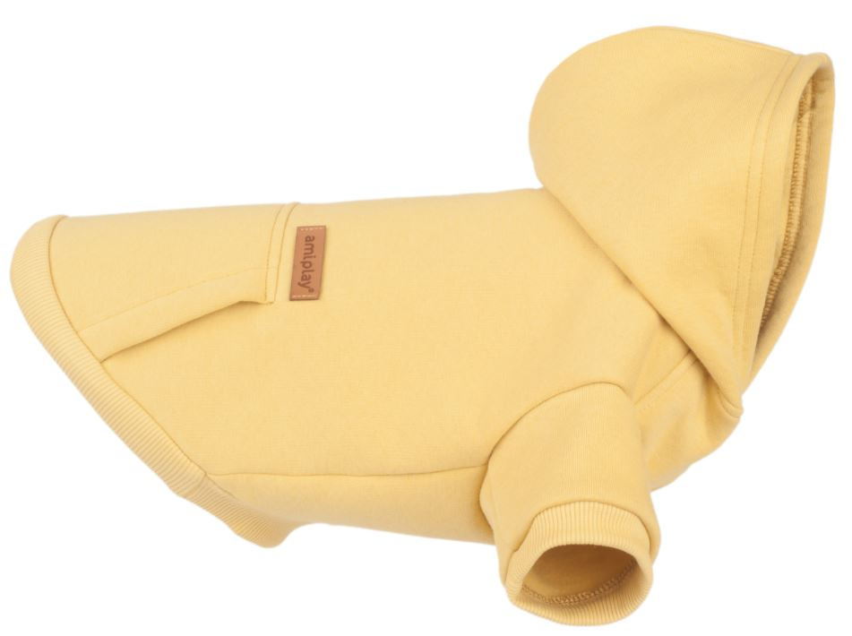 AmiPlay - Bluza z kapturem Texas - ŻÓŁTA - rozmiar 40 cm AmiPlay - Bluza z kapturem Texas - ŻÓŁTA - rozmiar 40 cm