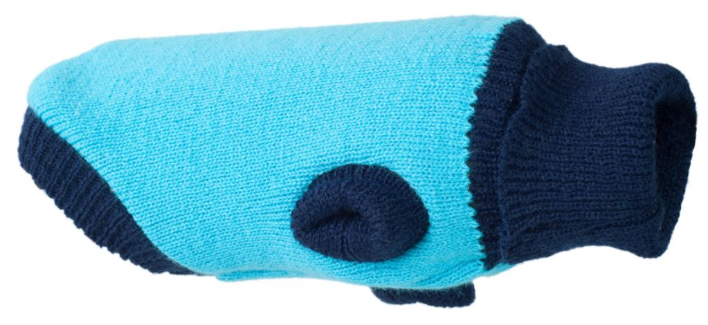 AmiPlay - Sweterek dla psa Oslo - TURKUSOWY - rozmiar 42 cm